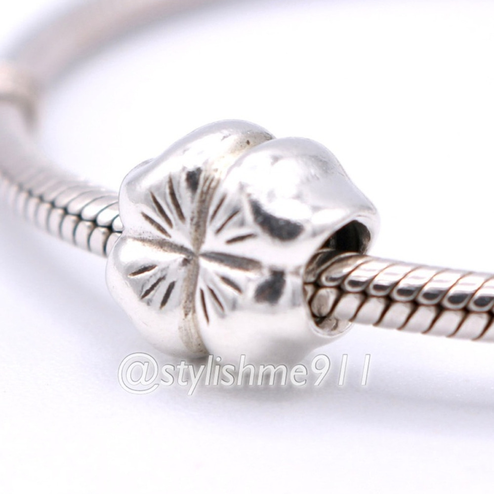 Authentic PANDORA Irish Shamrock Clover Four Leaf Bead - Picture 2 of 9